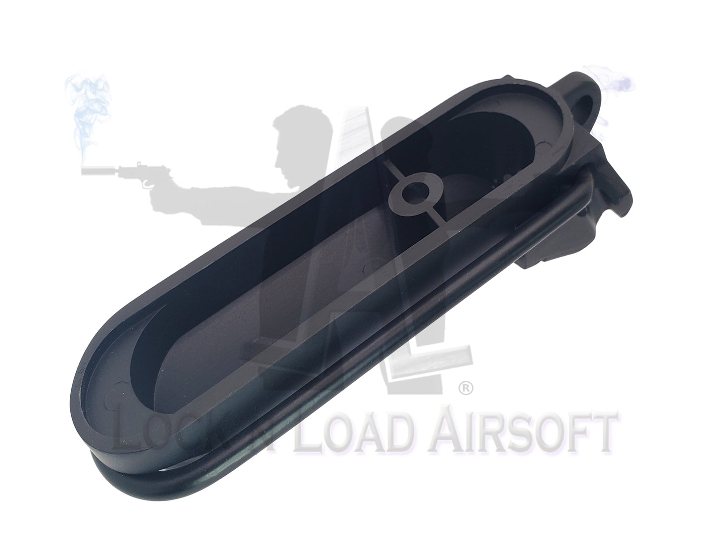 Full Metal LMG Retractable Stock Butt Plate w/ Sling Loop Ring