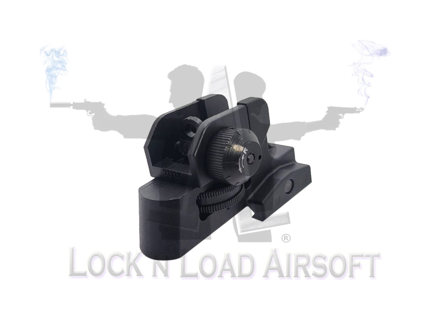 G&G Top Tech GR16 R5 M16 SPR Full Metal Rear Iron Sight