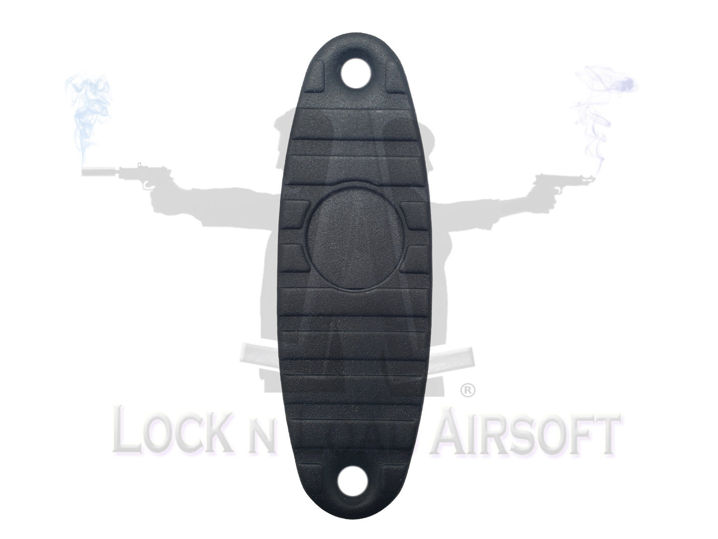 AK-47 / AK-74 Full Metal Ribbed Stock Plate w/ Trap Door