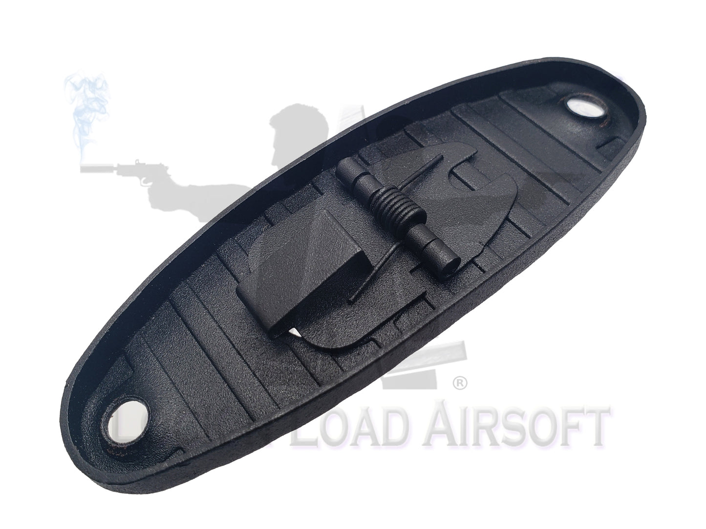 AK-47 / AK-74 Full Metal Ribbed Stock Plate w/ Trap Door