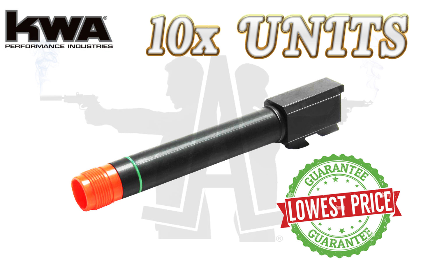 ⚠️LAST CALL⚠️: 10x UNITS | KWA HK 45 Licensed Serialized Outer Barrel w/ Threaded Tip