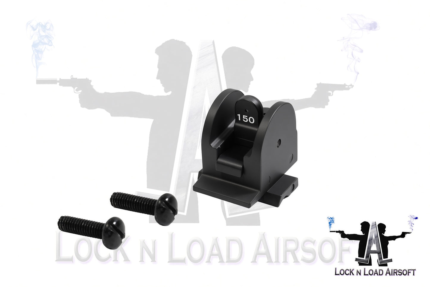 Full Metal FAL Rear Sight Assembly w/ Installation Screws | Dual Aperture