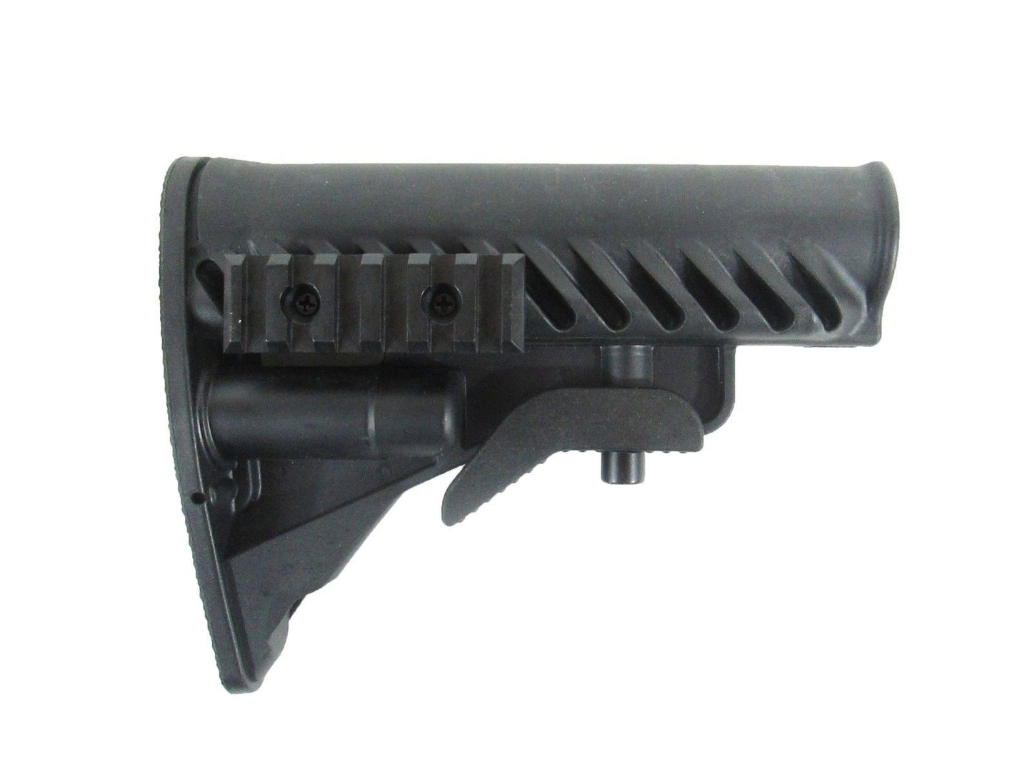 Innovative Reinforced Polymer M4 Side Railed Retractable Stock With Ribbed Stock Pad