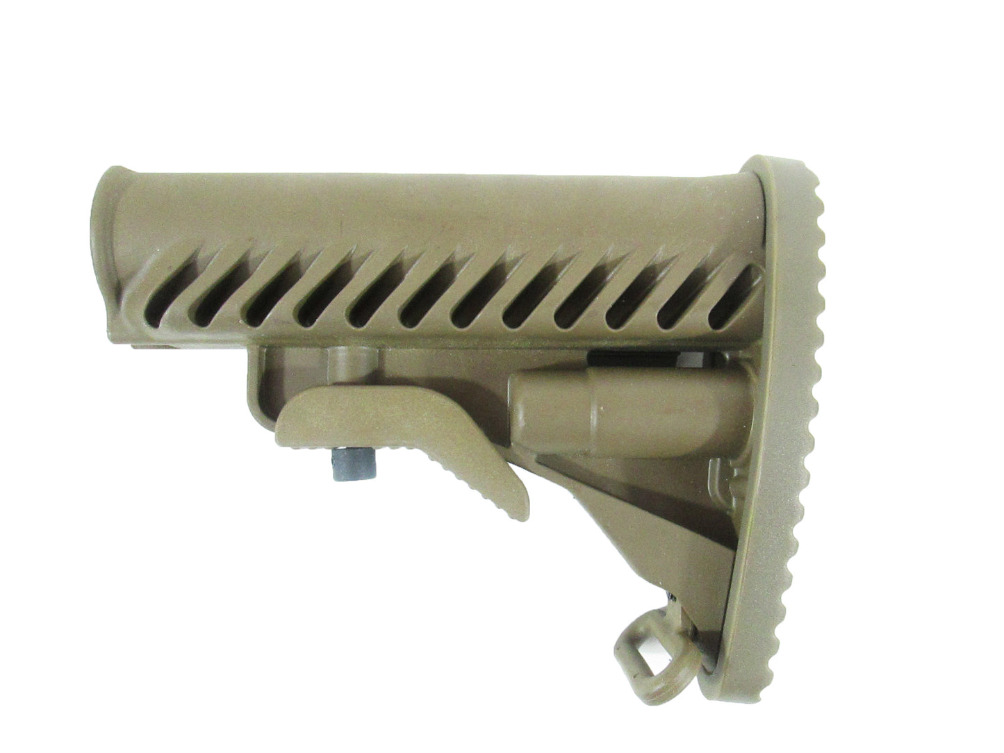 M4 M16 Tactical LE Retractable Stock w Integrated Rail & Sling Loop - Tan
