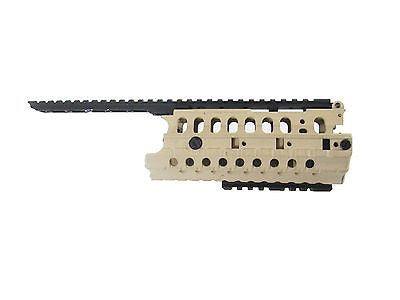Two-Toned Caged Hand Guard System w RIS - Black & Tan