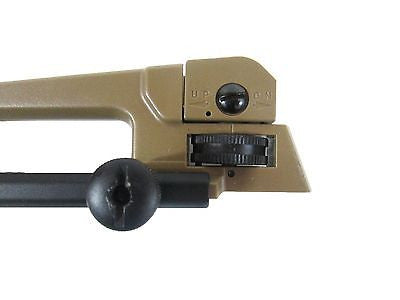 Two-Tone Adjustable Iron Sight Carry Handle - Black & Tan