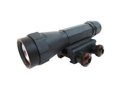 Full Metal Premium TacOps Flash Light w Integrated Weaver Rail Attachment