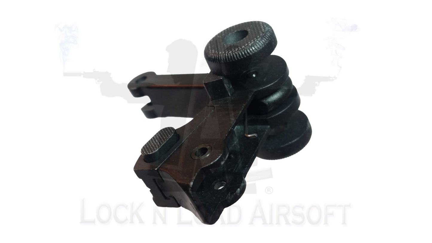 Full Metal Luger P08 Slide Racking Unit | Rear Sight
