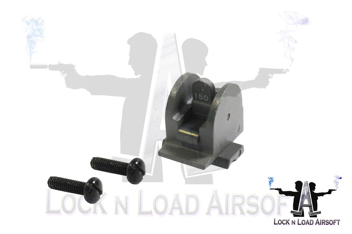 Full Metal FAL Rear Sight Assembly w/ Installation Screws | Dual Aperture