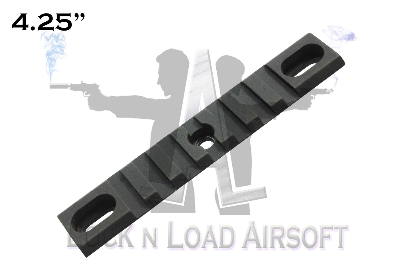 Full Metal 4.25" Picatinny Weaver Rail | 20mm | Black