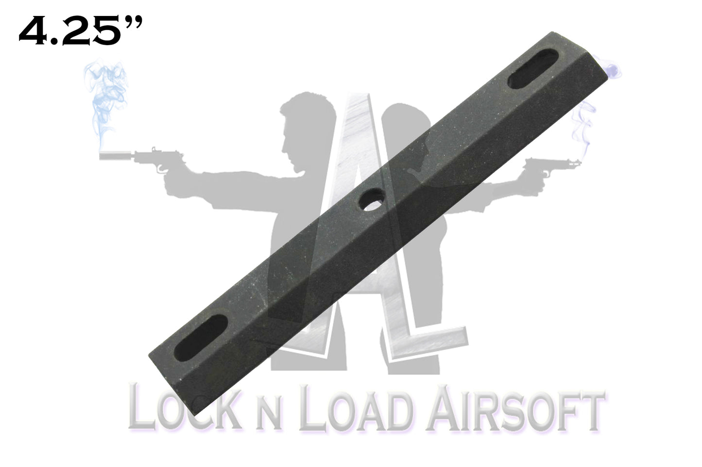 Full Metal 4.25" Picatinny Weaver Rail | 20mm | Black