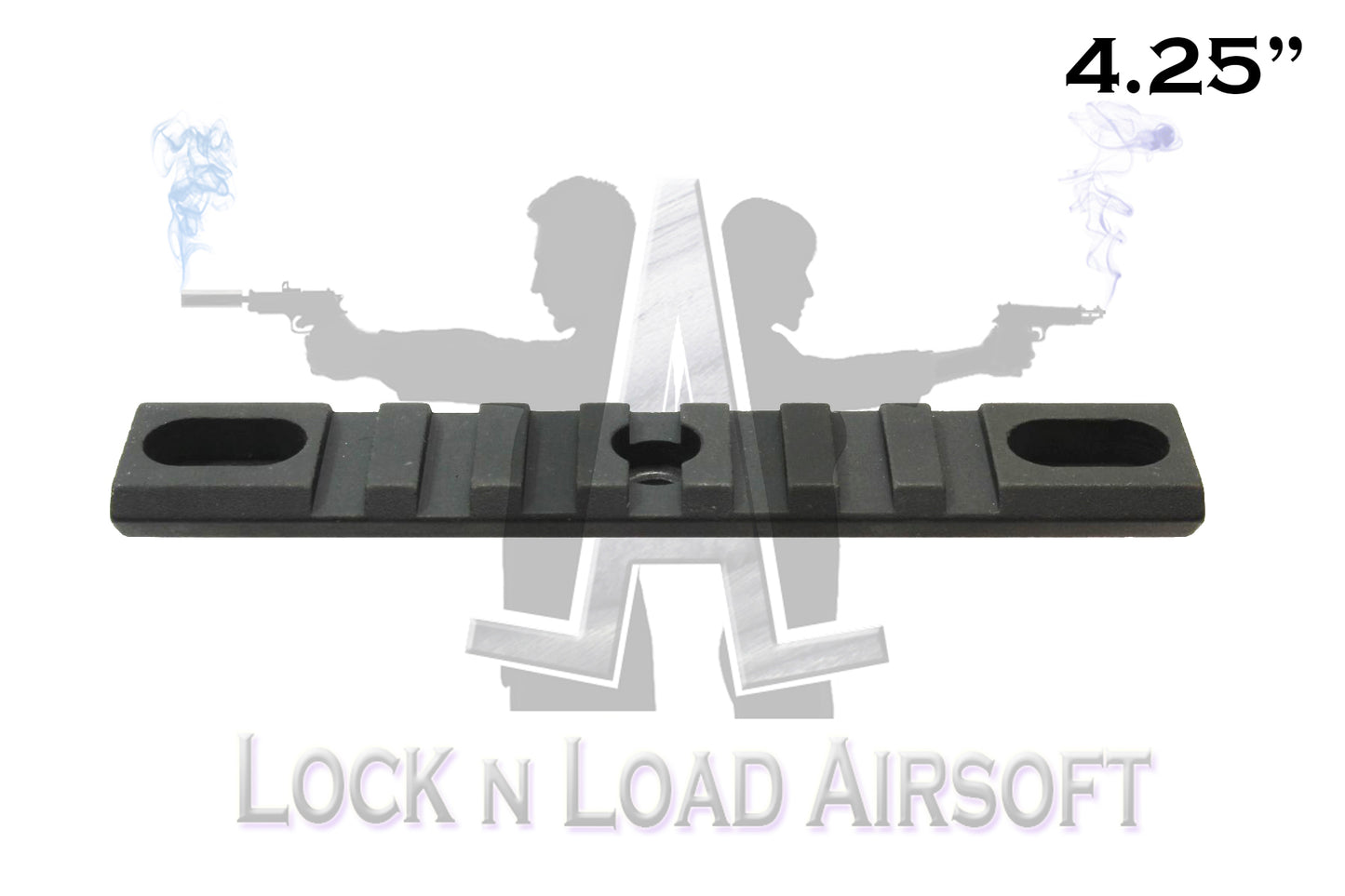Full Metal 4.25" Picatinny Weaver Rail | 20mm | Black