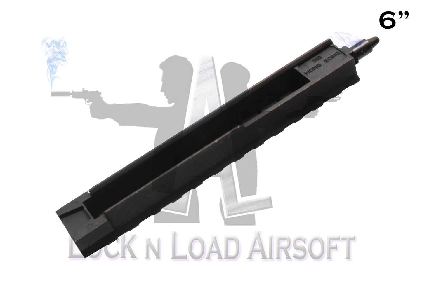 Full Metal 6" Picatinny Weaver Rail | 20mm | Black
