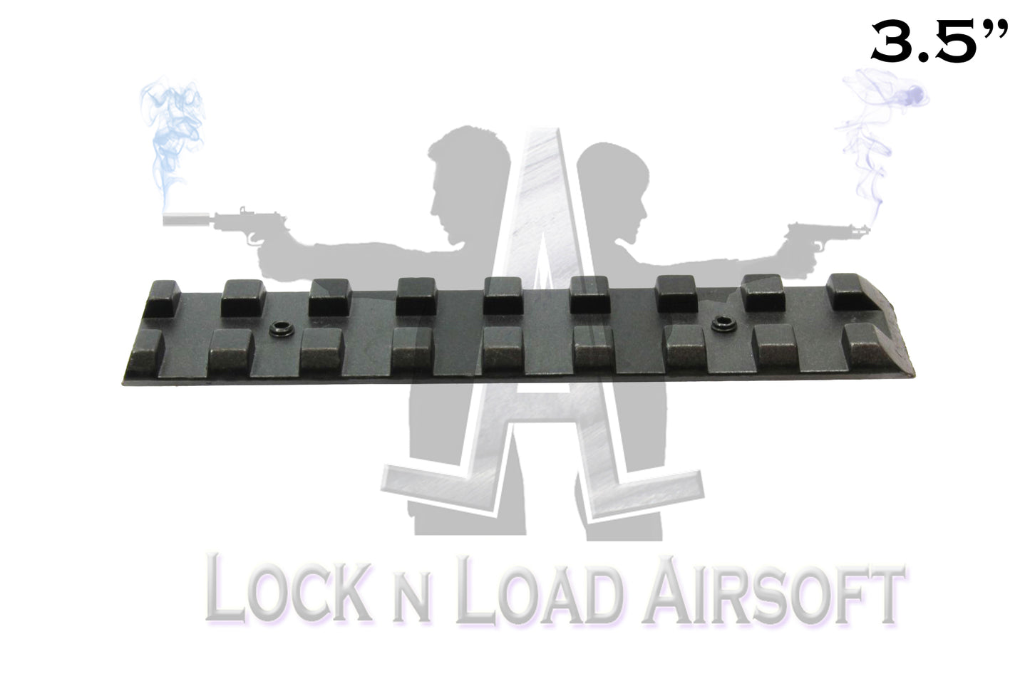 Full Metal 3.5" Picatinny Weaver Rail | 20mm | Black