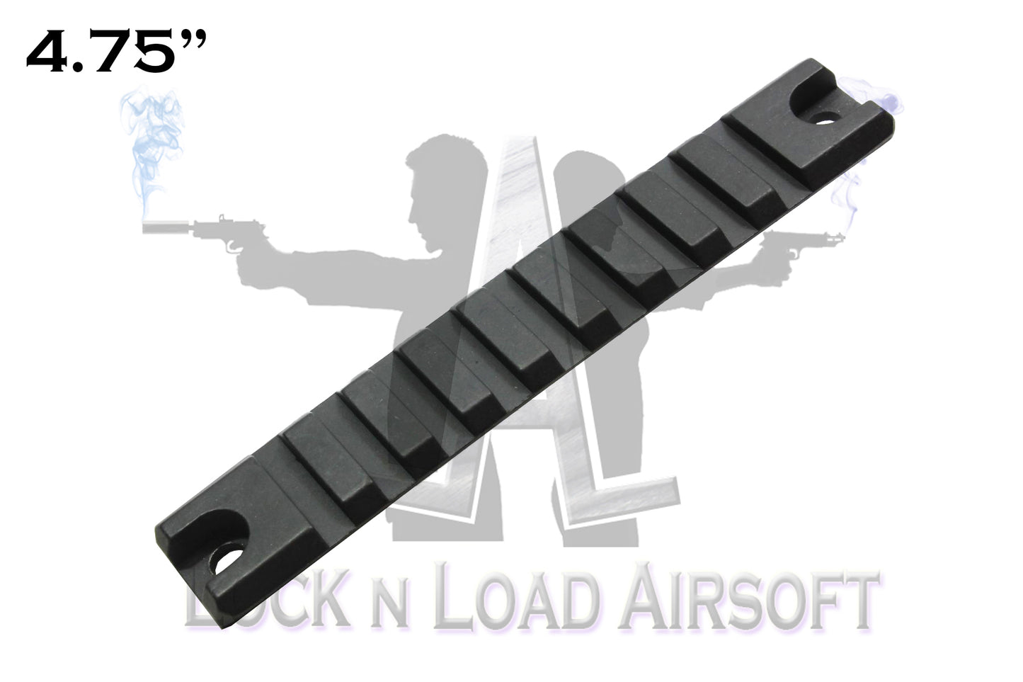 Full Metal 4.75" Picatinny Weaver Rail | 20mm | Black