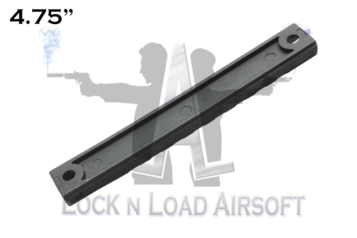 Full Metal 4.75" Picatinny Weaver Rail | 20mm | Black