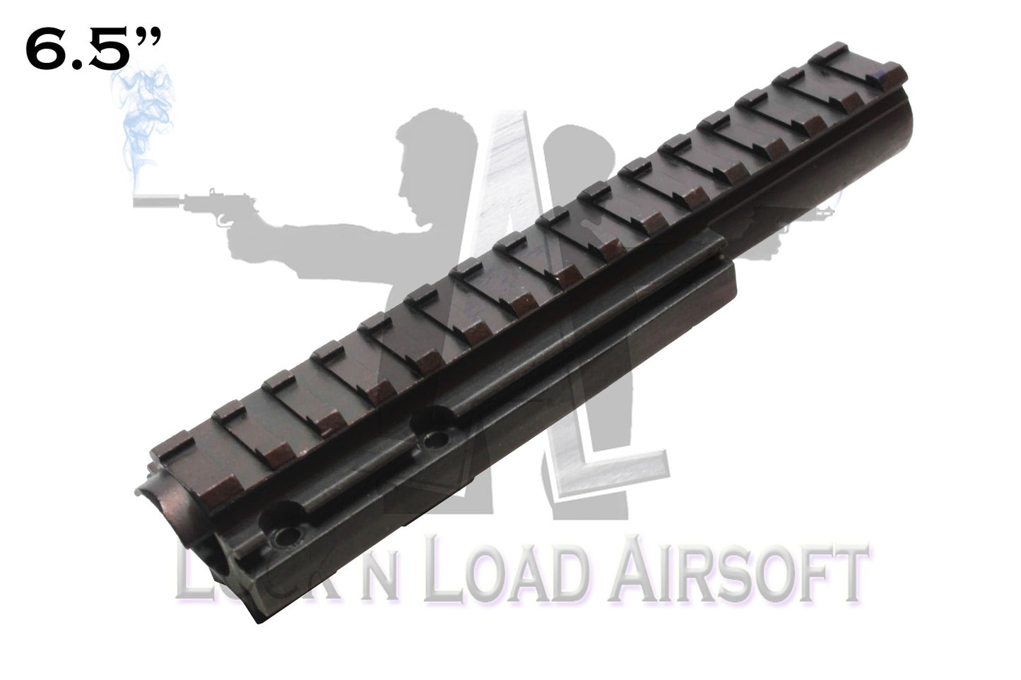 Full Metal 6.5" Picatinny Weaver Rail | 20mm | Black