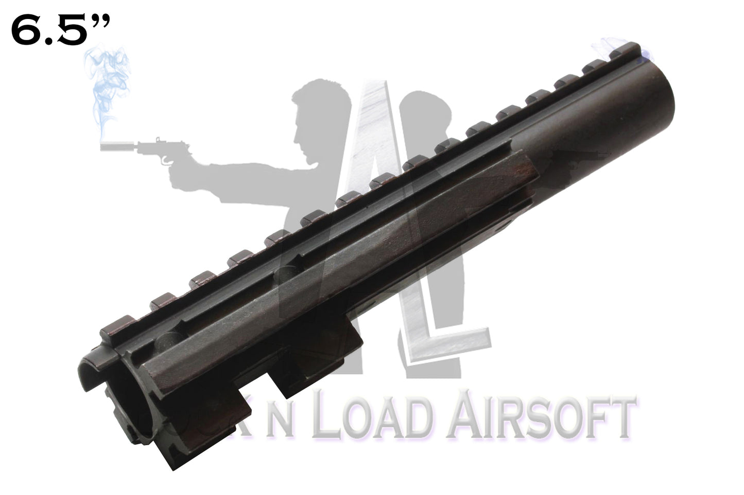 Full Metal 6.5" Picatinny Weaver Rail | 20mm | Black