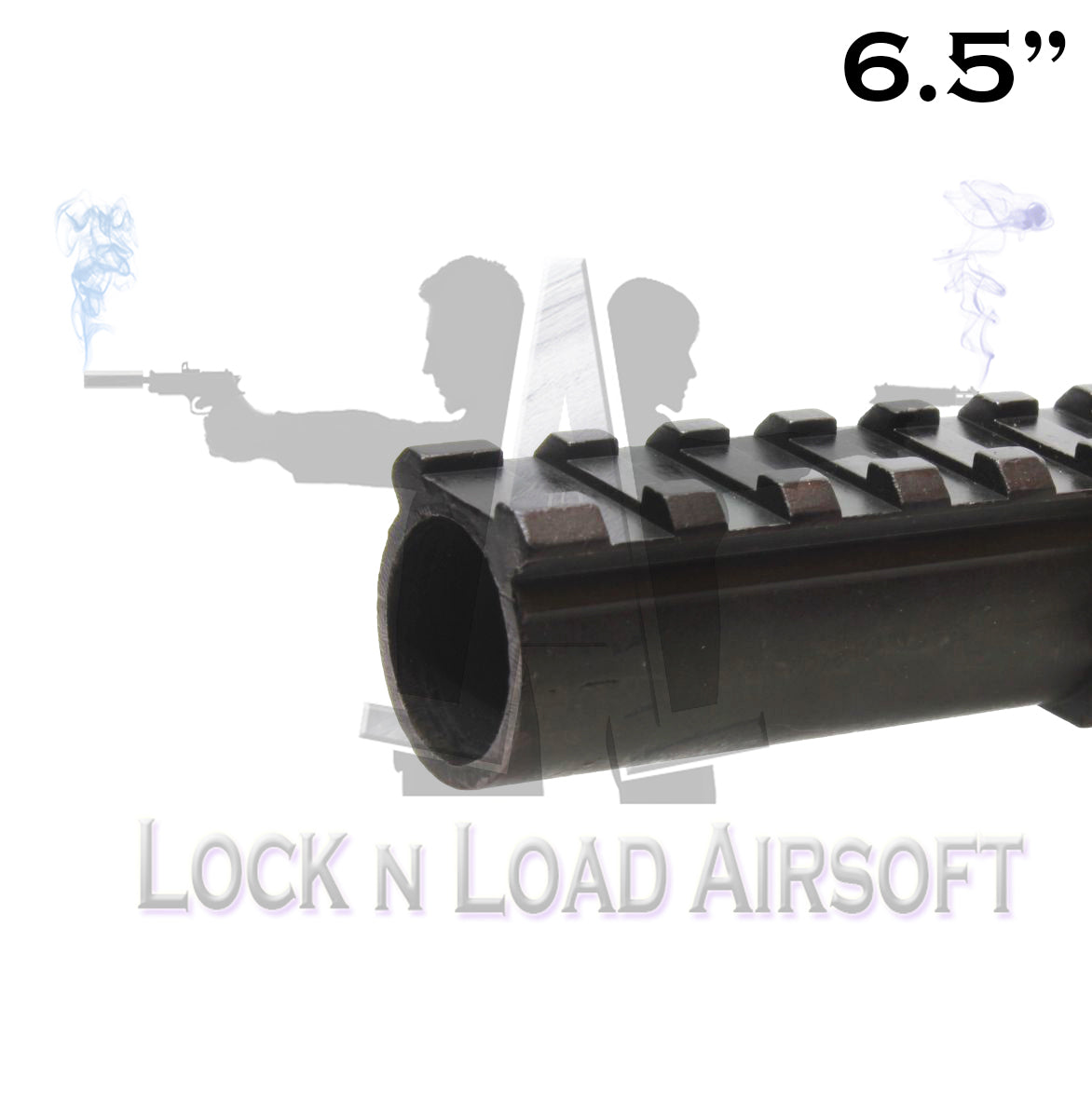 Full Metal 6.5" Picatinny Weaver Rail | 20mm | Black