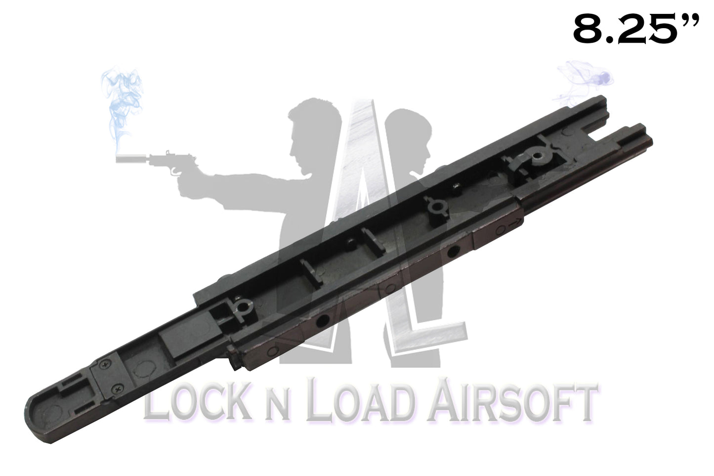 Full Metal 8.25" M4 S System Picatinny Weaver Rail | 20mm | Black