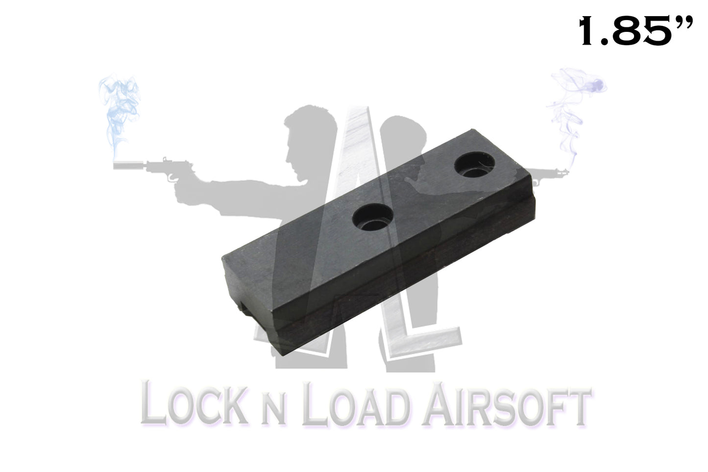 Full Metal 1.85" Picatinny Weaver Rail | 20mm | Black