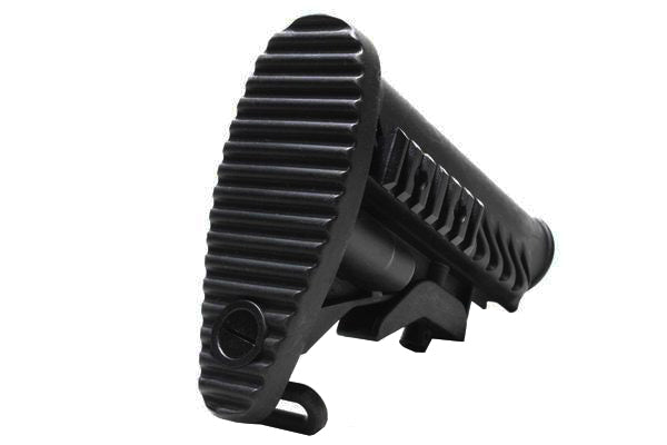 M4 | M16 Tactical Retractable Stock w/ Side Rail | Sling Loop | Ribbed Butt Pad