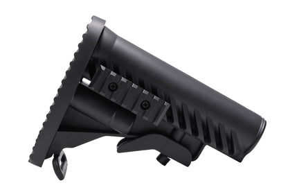 M4 | M16 Tactical Retractable Stock w/ Side Rail | Sling Loop | Ribbed Butt Pad