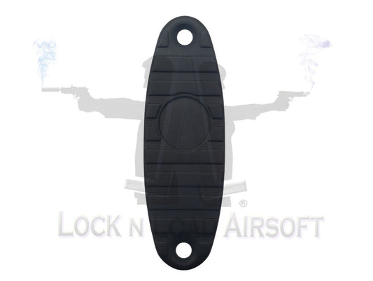 Steel AK-47 / AK-74 Full Metal Ribbed Stock Plate | Steel Series