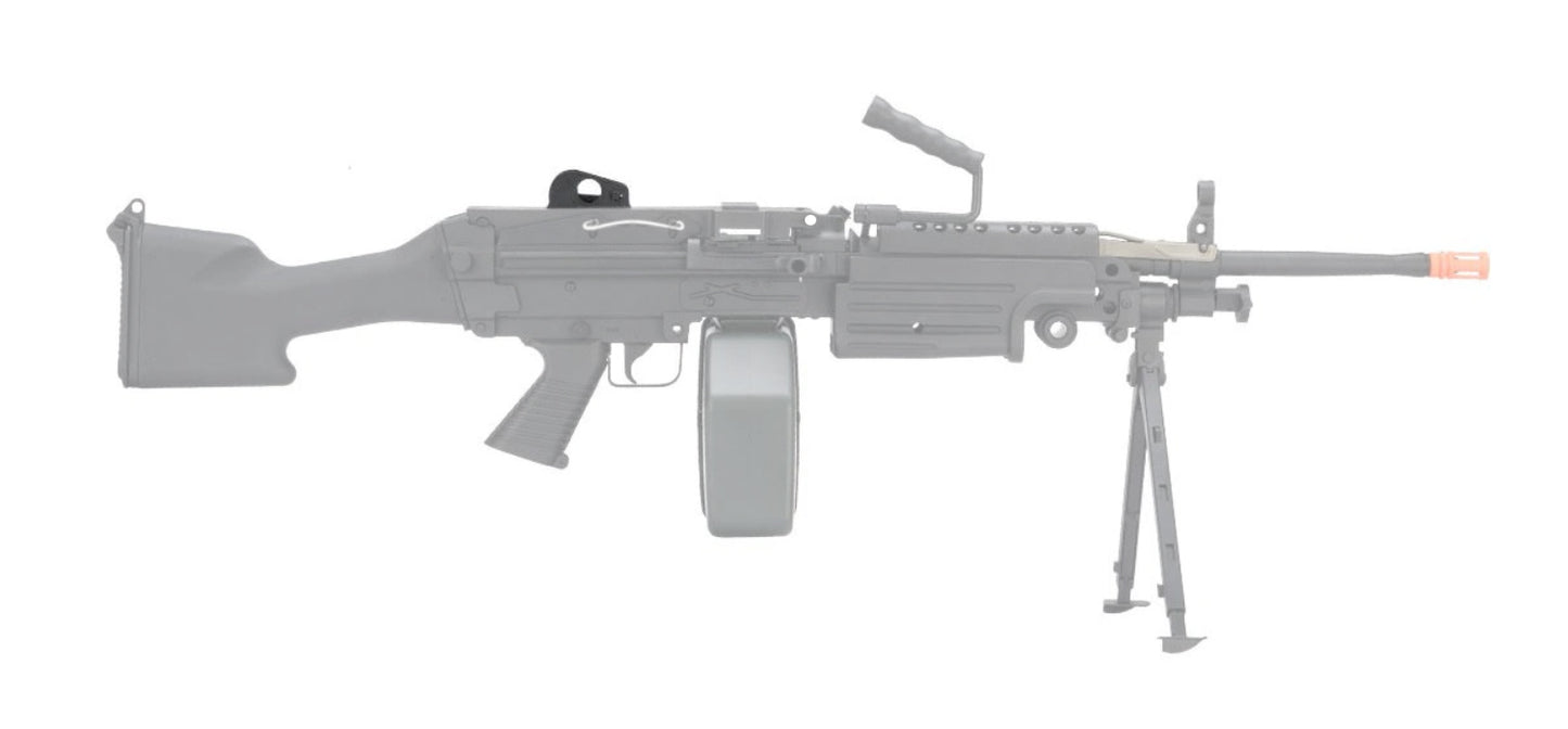 LMG M249 SAW Full Metal Rear Modular Iron Sight