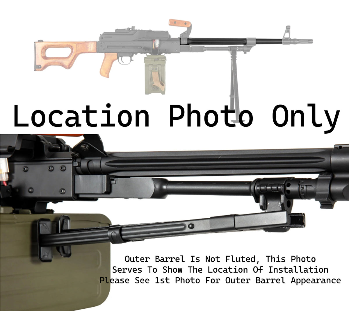 PKM Full Metal Outer Barrel | LMG