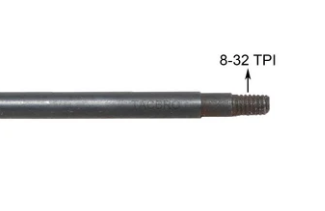 Threaded Full Metal Cleaning | Unjamming Rod 17.75 Inches