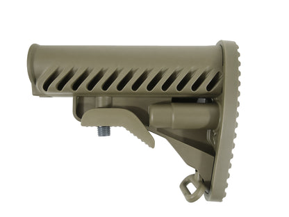 LE Retractable Stock w Integrated Rail & Sling Loop | Tan