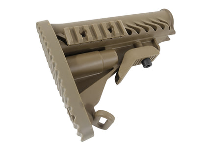 LE Retractable Stock w Integrated Rail & Sling Loop | Tan