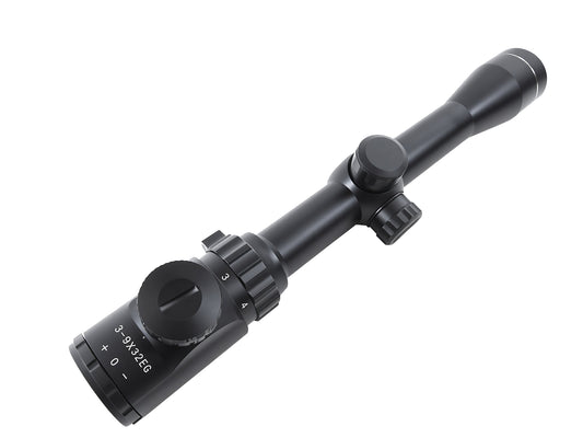 Full Metal 3-9x32 illuminated Long Range Scope - Airsoft