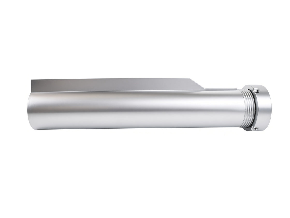 Full Metal 6 Position Buffer Tube Replacement - Arctic Silver