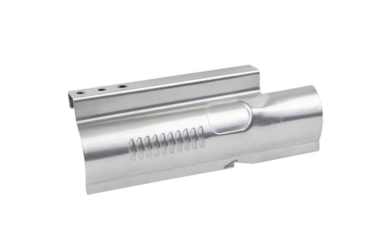 Full Metal M4 AEG Gearbox Bolt Plate Cover Replacement | Silver