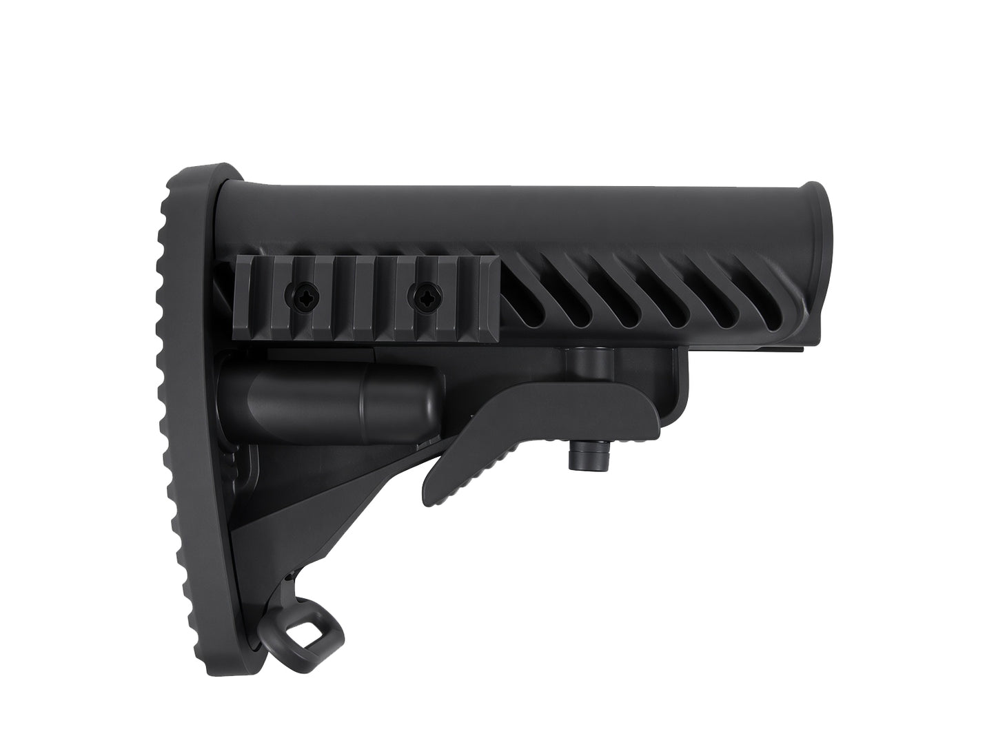 Tactical LE Retractable Stock w Integrated Rail & Sling Loop