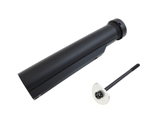 Premium Full Metal 6 Position Buffer Tube Kit w/ Install Screw & Plate