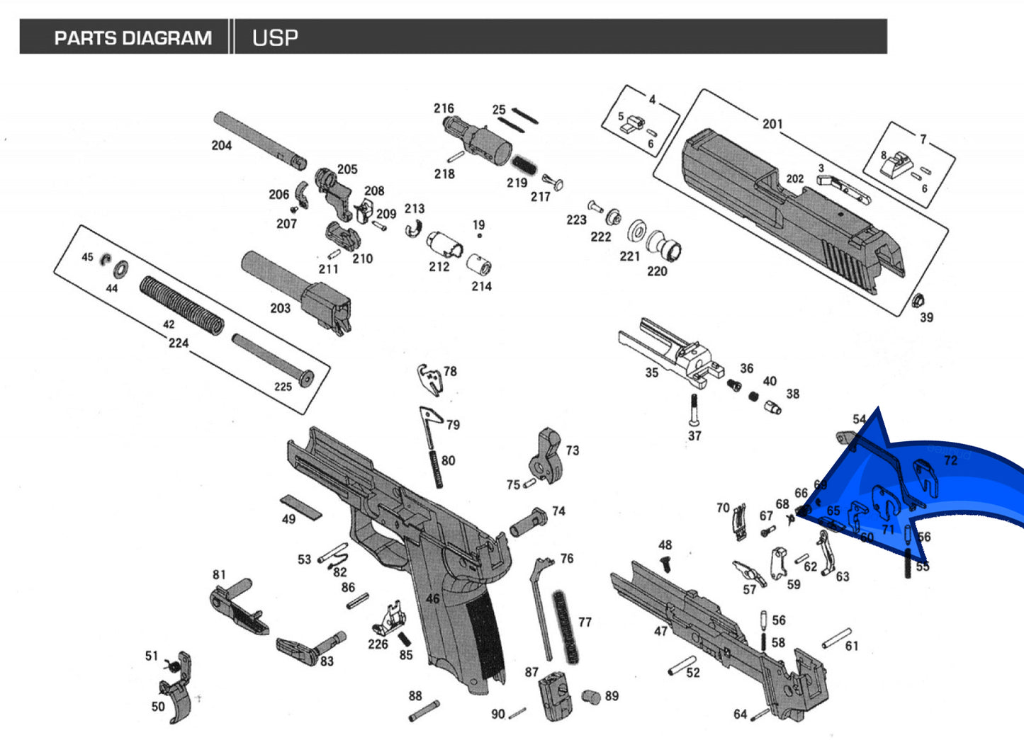 KWA HK USP Part #84