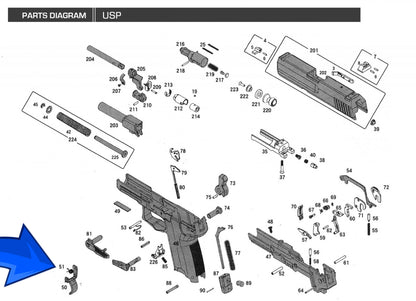 KWA HK USP Part #87 Trigger Rebound Spring
