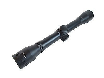 Full Metal 4x32 Scope w Adjustable Windage & Elevation Dials - Airsoft