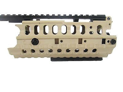 Two-Toned Caged Hand Guard System w RIS - Black & Tan