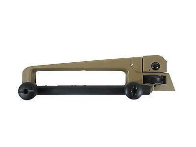 M4  M16 Two-Tone Adjustable Iron Sight Carry Handle - Black & Tan
