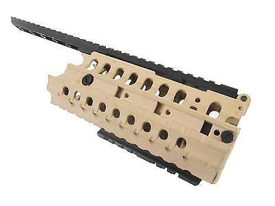 Two-Toned Caged Hand Guard System w RIS - Black & Tan