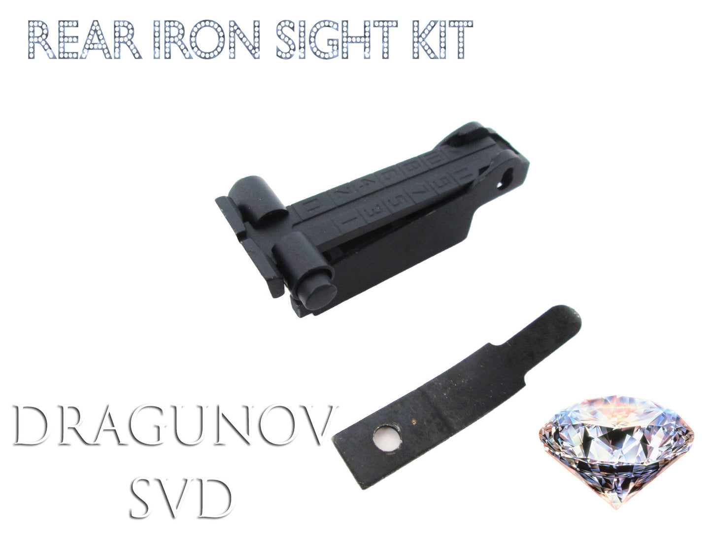 Dragunov SVD Rear Sight Assembly Kit - Airsoft
