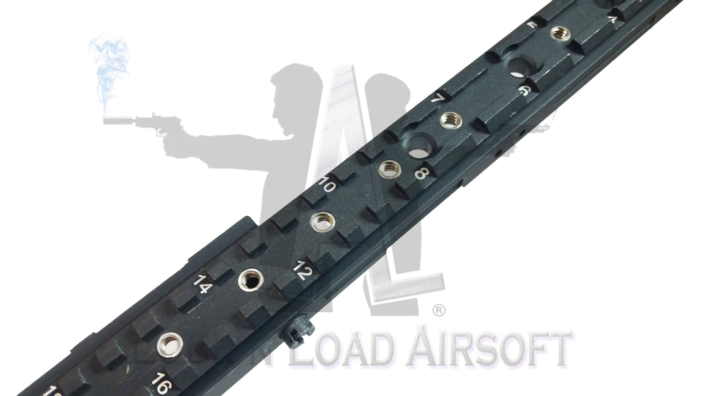 Full Metal MK12 MOD 0 CQB Flat Top Rail w/ Flip Down Iron Sight