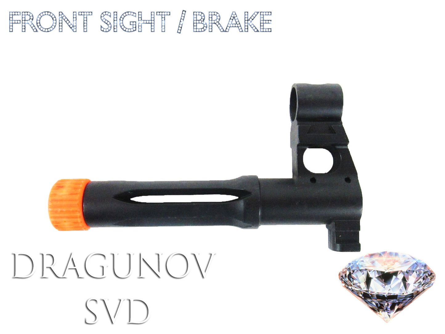 Full Metal Dragunov SVD Front Sight & Brake Combo