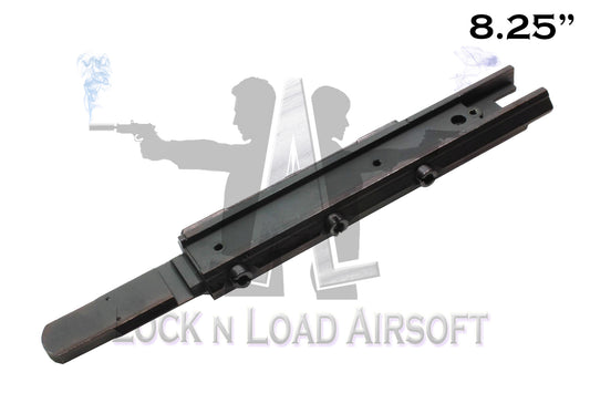 Full Metal 8.25" M4 S System Picatinny Weaver Rail | 20mm | Black