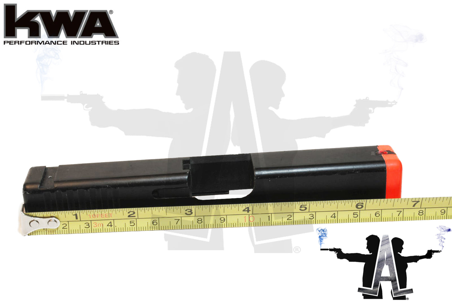 KWA Full Metal Metal Slide w/ Rear Serrations | 6.75"