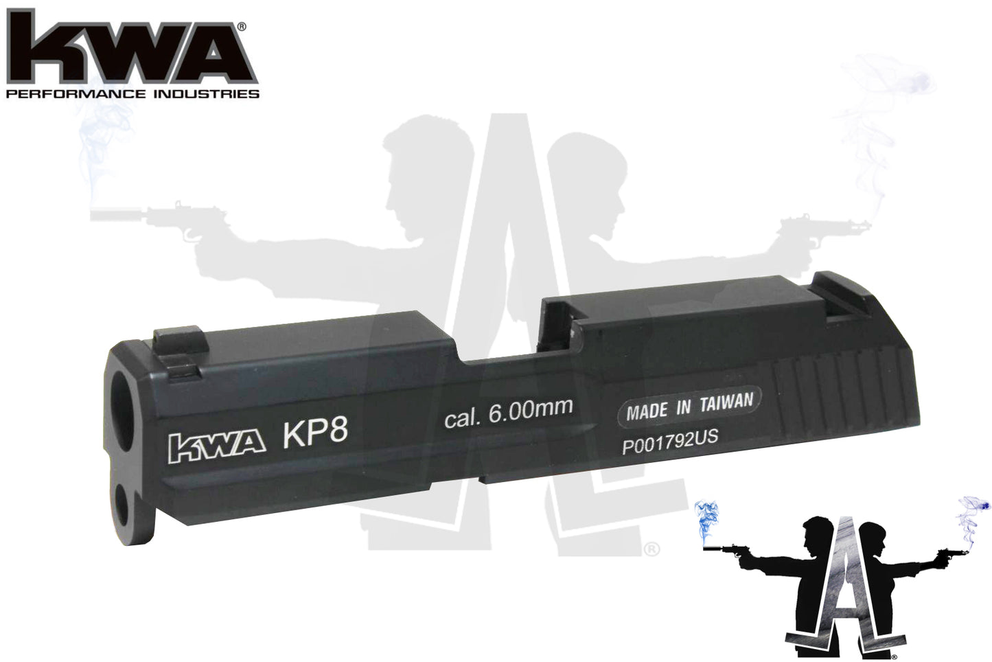 KWA KP8 Full Metal Slide with Trademarks